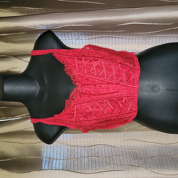 VICTORIA'S SECRET Dream Angels Unlined Lace-Up Corset Top - Picture 3 of 6
